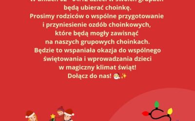 ŚWIĄTECZNE PRZYGOTOWYWANIA W PRZEDSZKOLU