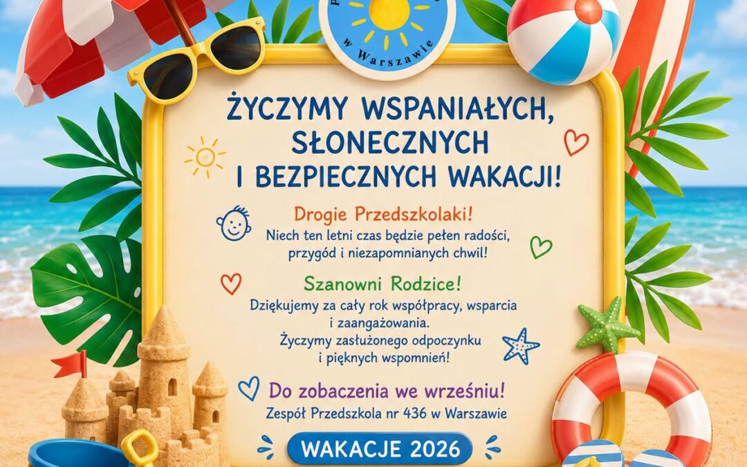 Dziękujemy za wspólnie spędzony czas w naszym przedszkolu
